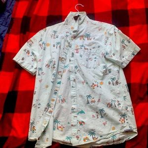 Vans size small button up shirt
